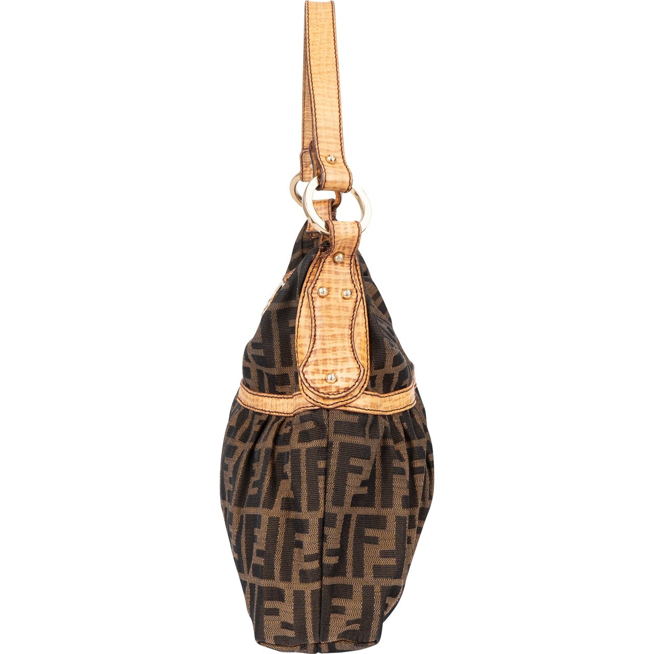 Fendi Fendi FF Monogram Chef Handbag Bruin