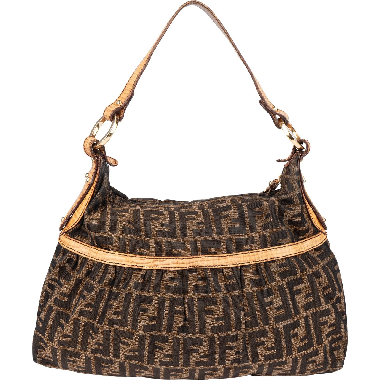 Fendi Fendi FF Monogram Chef Handbag Bruin