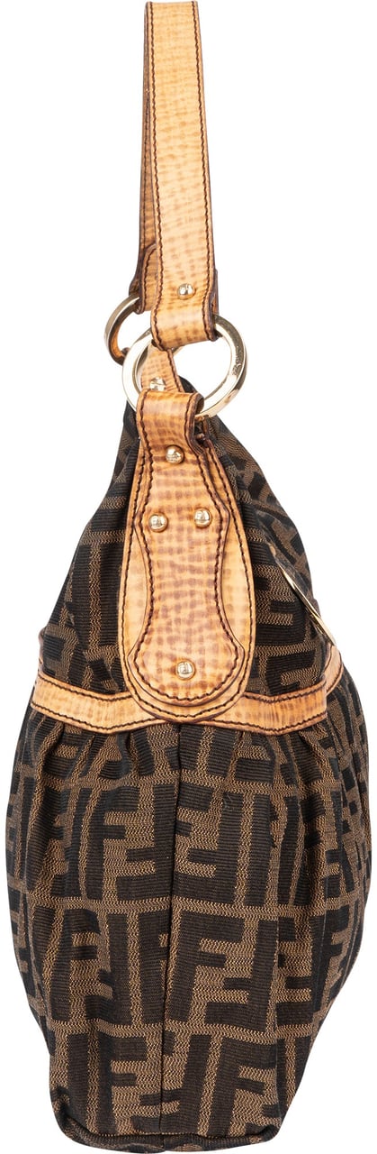 Fendi FF Monogram Chef Handbag Bruin