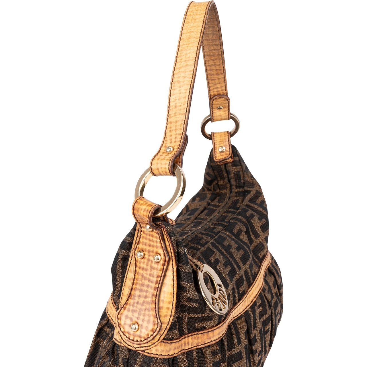 Fendi Fendi FF Monogram Chef Handbag Bruin