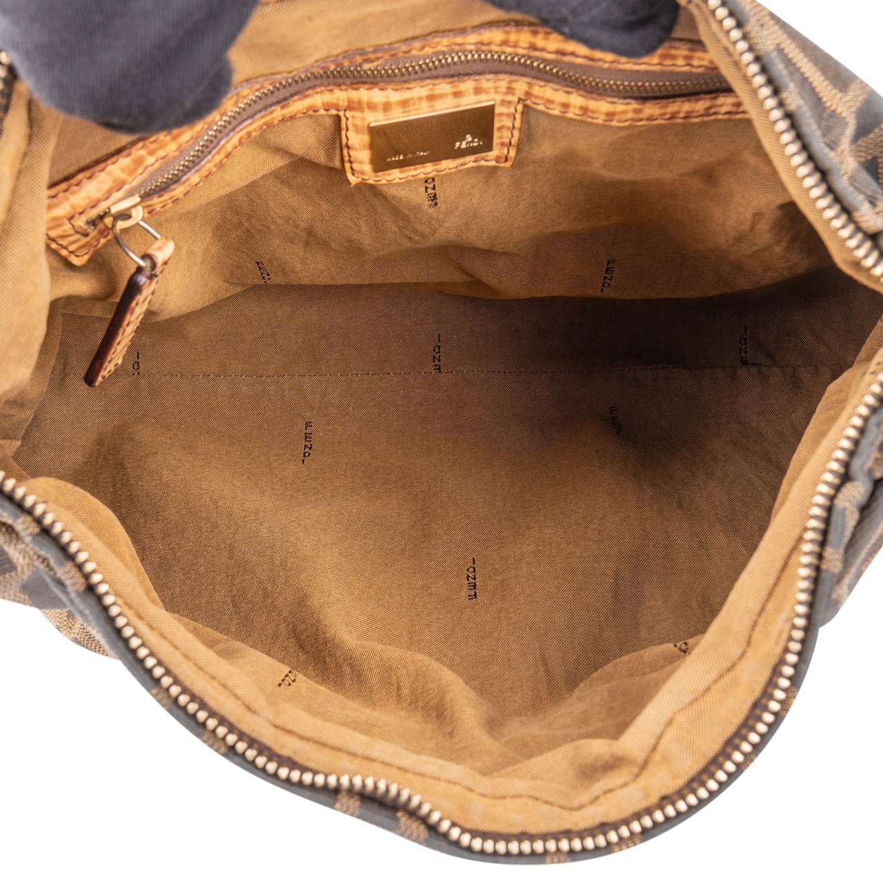 Fendi FF Monogram Chef Handbag Bruin