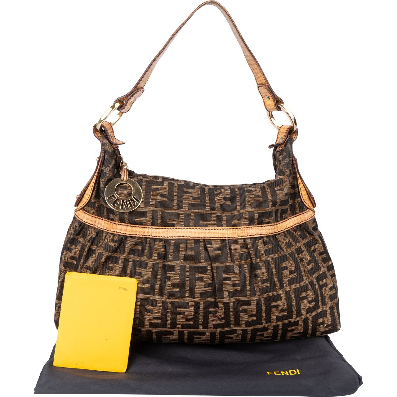 Fendi Fendi FF Monogram Chef Handbag Bruin