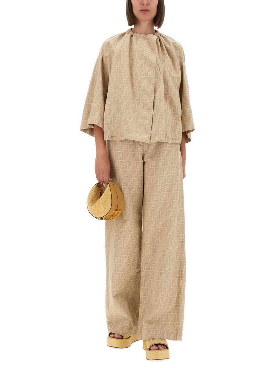 Fendi FF CHAMBRAY JACKET Beige