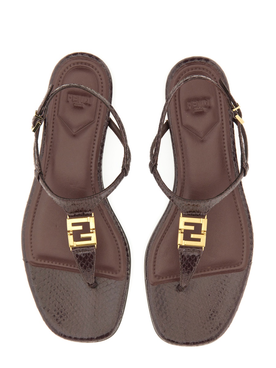 Fendi SANDAL "FFOLD" Bruin