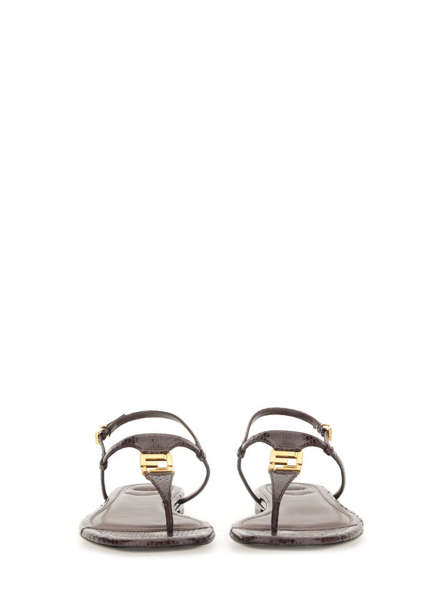Fendi SANDAL "FFOLD" Bruin