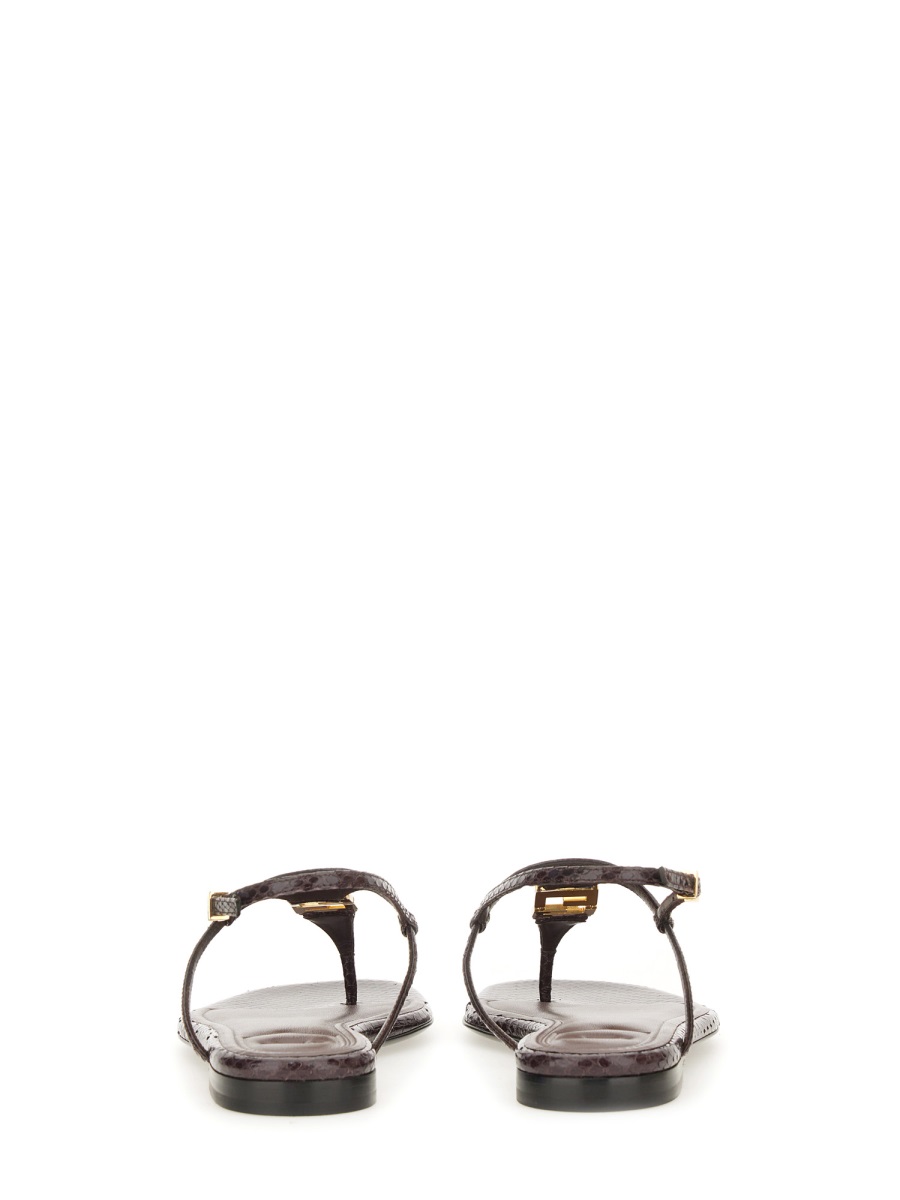 Fendi SANDAL "FFOLD" Bruin