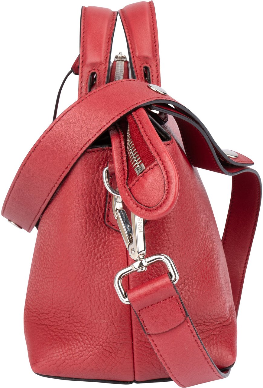 Fendi Fendi Red Leather By The Way Handbag Rood