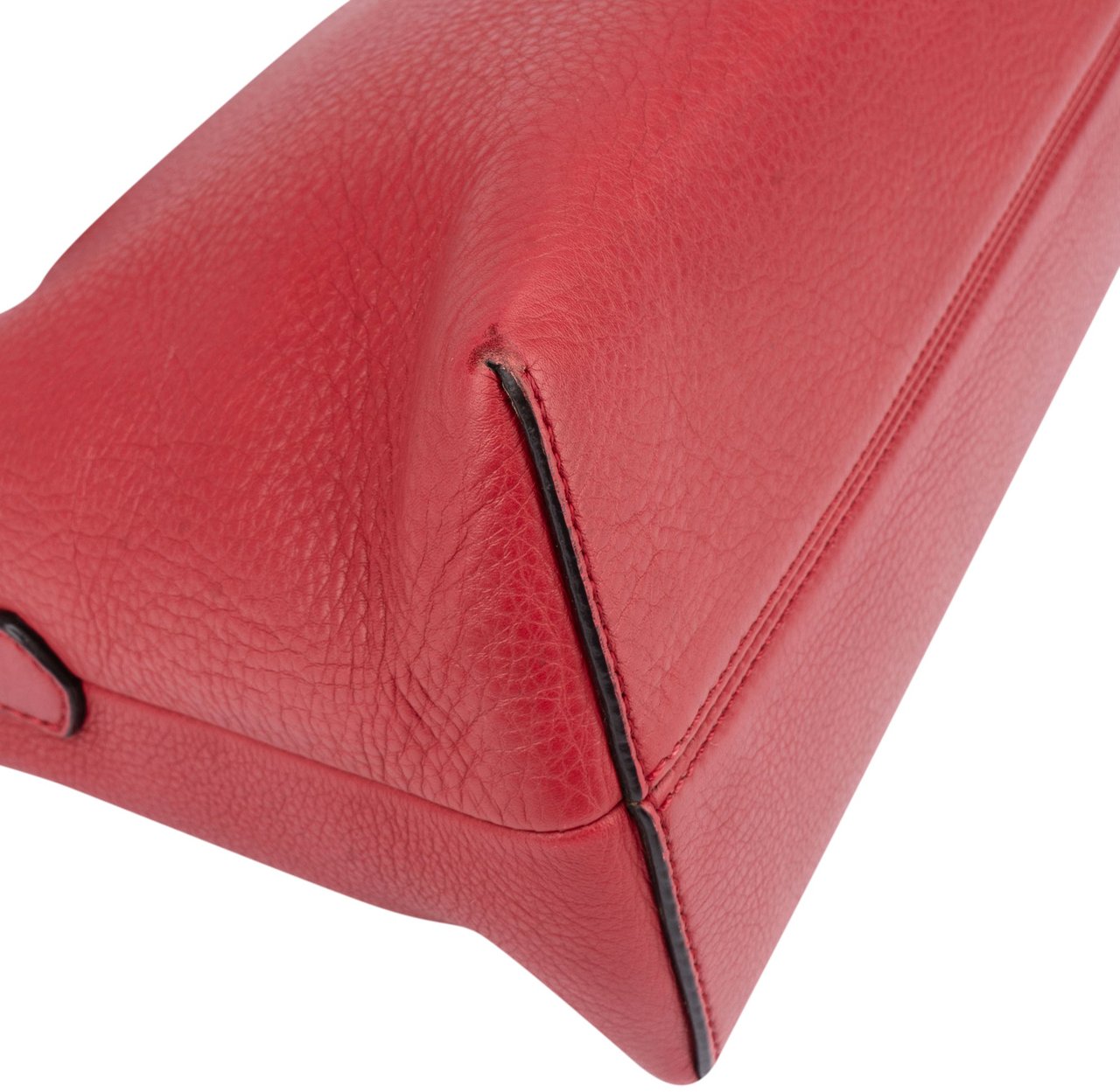 Fendi Fendi Red Leather By The Way Handbag Rood