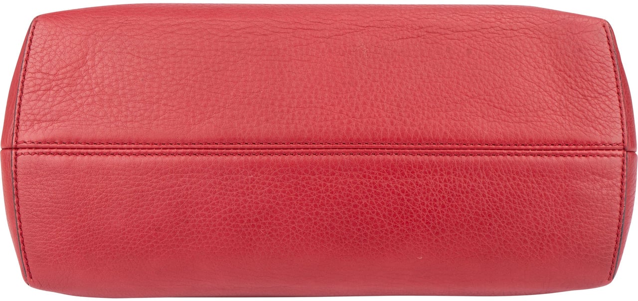 Fendi Fendi Red Leather By The Way Handbag Rood