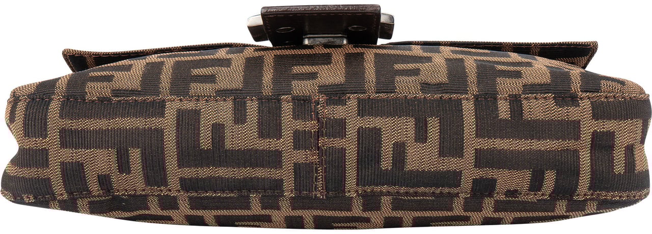 Fendi Fendi FF Monogram Baguette Handbag Bruin