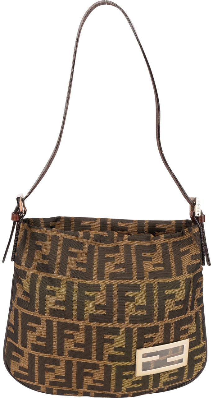Fendi Fendi FF Monogram Zucca Handbag Bruin