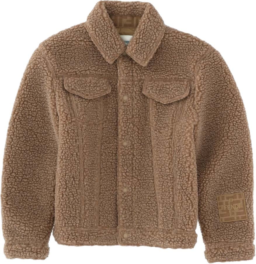 Fendi gilet teddy bear Beige