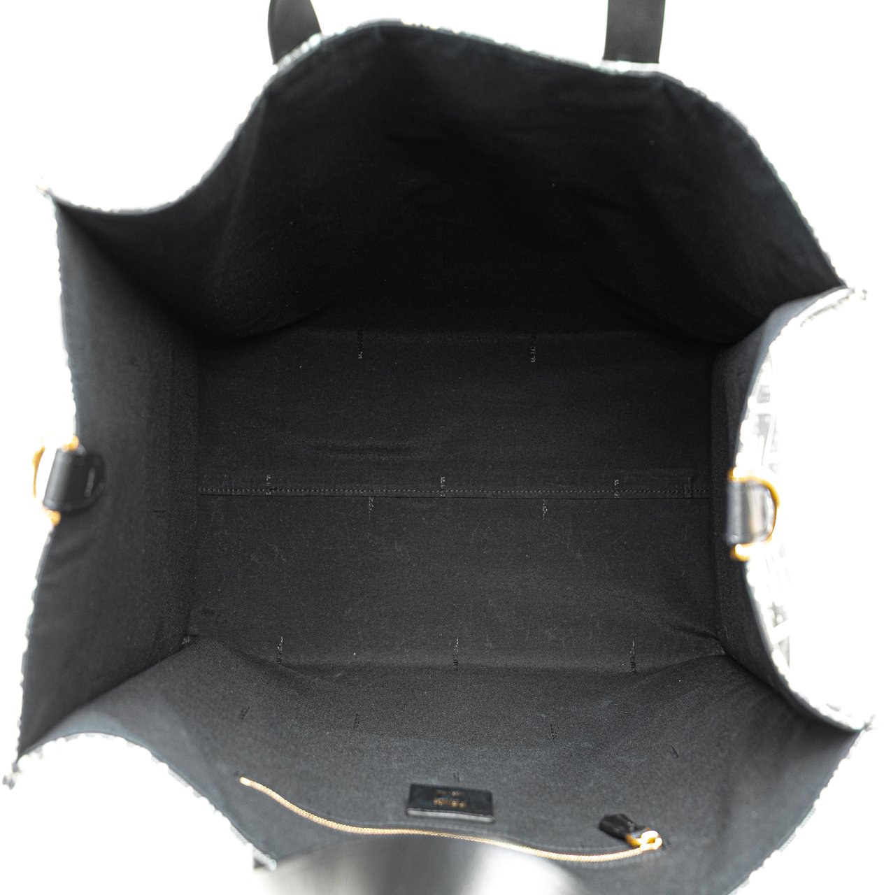 Fendi Joshua Vides Zucca Coated Canvas Cloudy Shopper Satchel Blauw