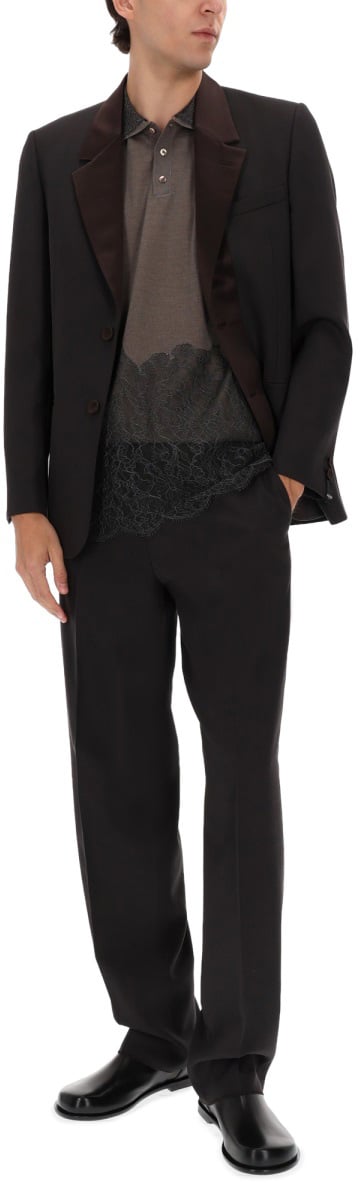 Fendi POLO WITH LACE Grijs