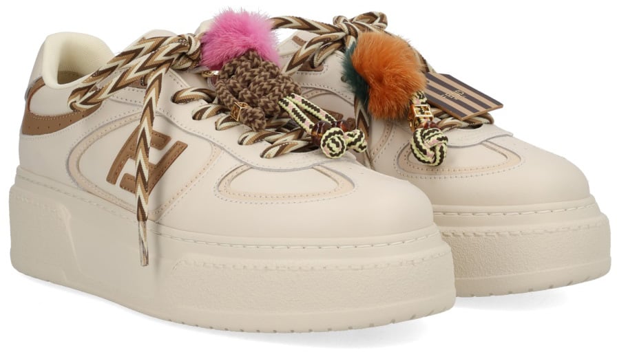 Fendi "FENDI MATCH" SNEAKER Beige
