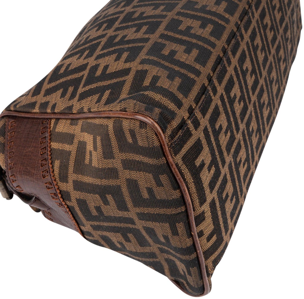 Fendi Fendi FF Monogram Piccola Handbag Bruin