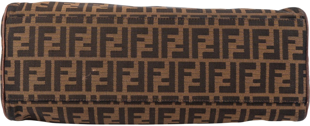 Fendi Fendi FF Monogram Piccola Handbag Bruin