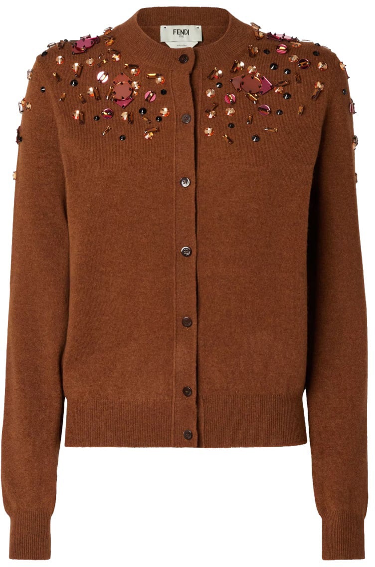 Fendi SEQUINED CARDIGAN Bruin