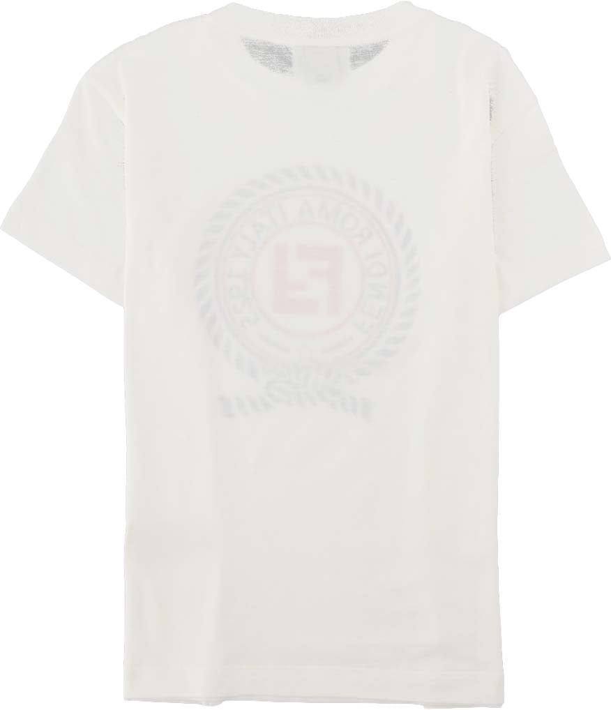 Fendi t-shirt jersey tinto gesso Wit