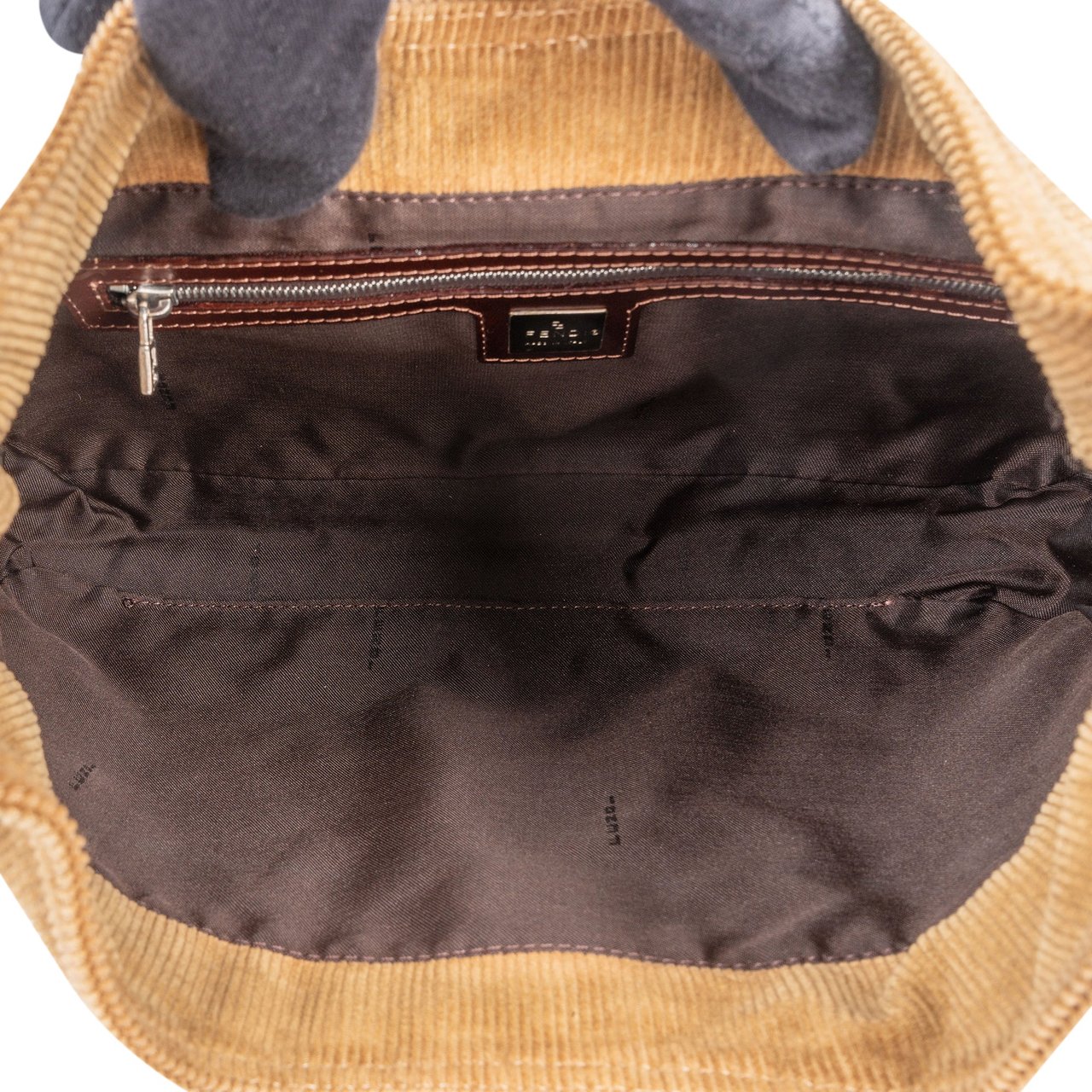 Fendi Fendi Cord Baguette Buckle Shoulder Bag Bruin