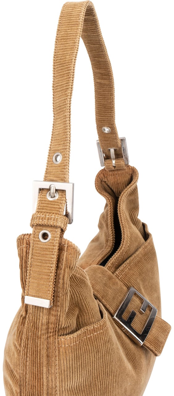 Fendi Fendi Cord Baguette Buckle Shoulder Bag Bruin