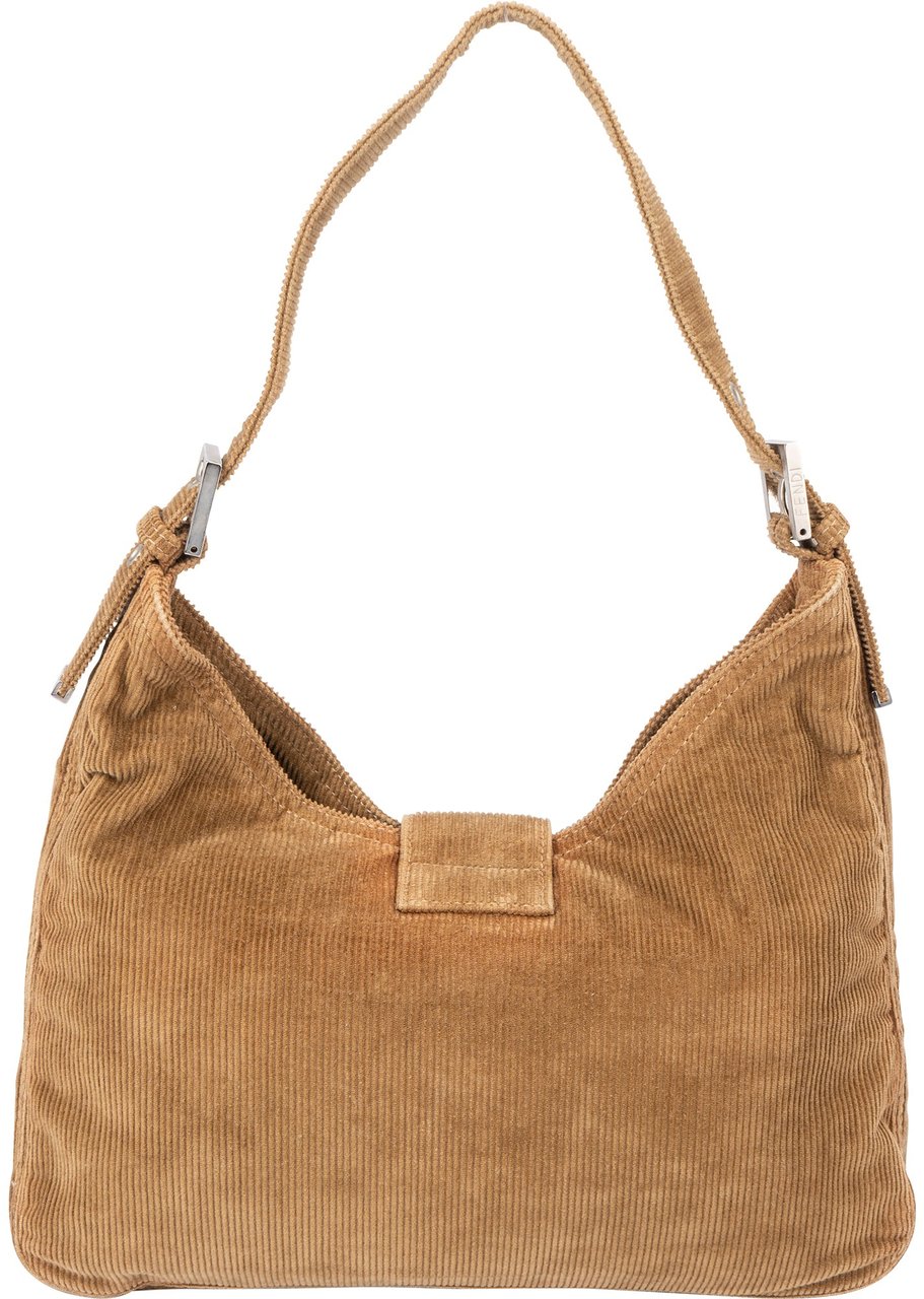 Fendi Fendi Cord Baguette Buckle Shoulder Bag Bruin