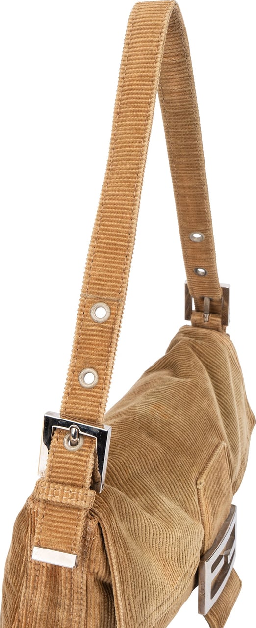 Fendi Fendi Cord Baguette Handbag Bruin