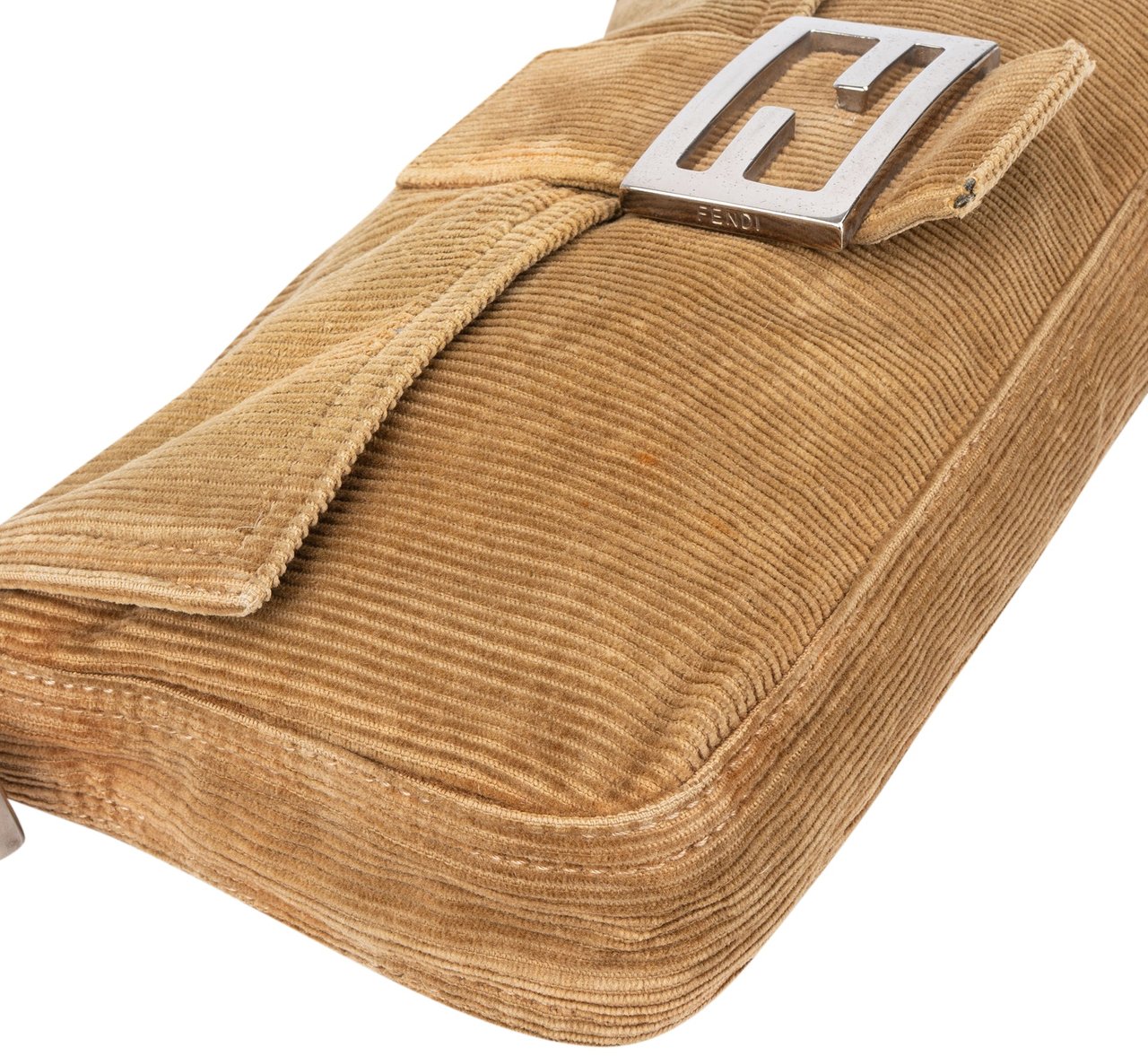 Fendi Fendi Cord Baguette Handbag Bruin