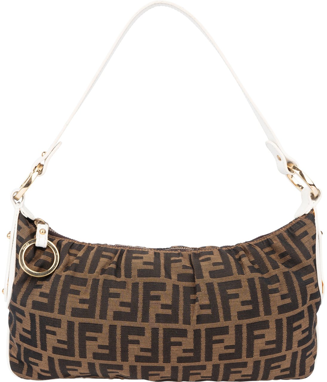 Fendi Fendi FF Monogram Zucca Shoulder Bag Bruin