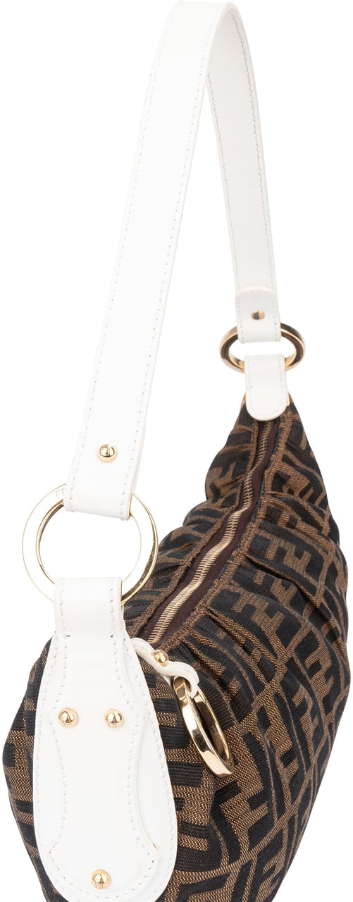Fendi Fendi FF Monogram Zucca Shoulder Bag Bruin