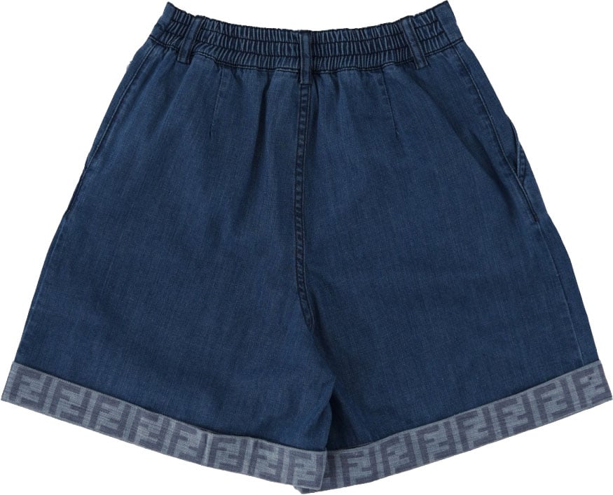 Fendi SHORT IN DENIM Blauw