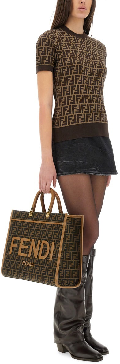 Fendi FF COTTON JERSEY Bruin