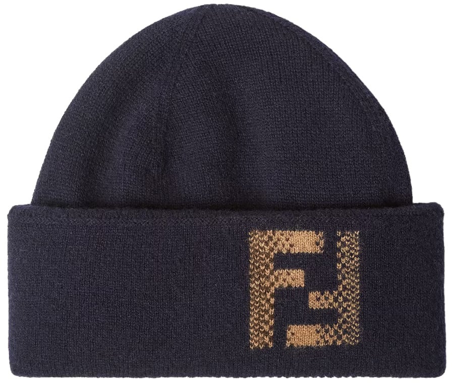 Fendi CAP WITH LOGO Blauw