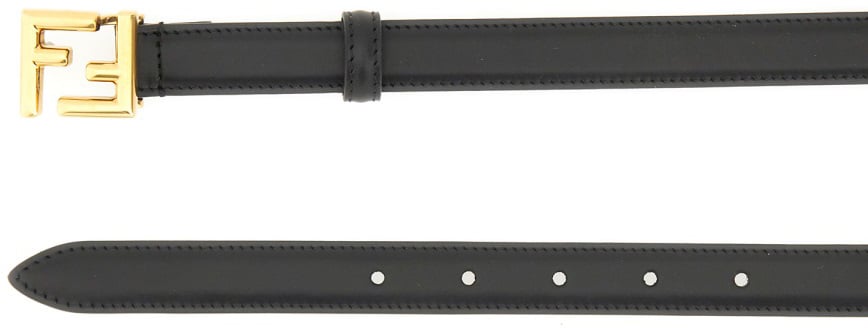 Fendi BELT WITH FF BUCKLE Zwart