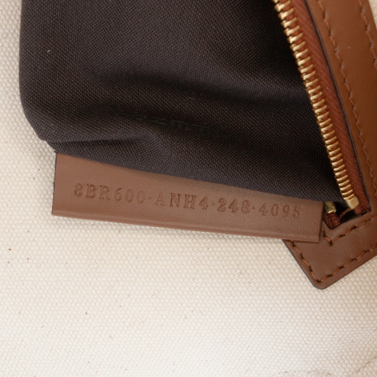 Fendi Zucca Embroidered Canvas Baguette Satchel Bruin