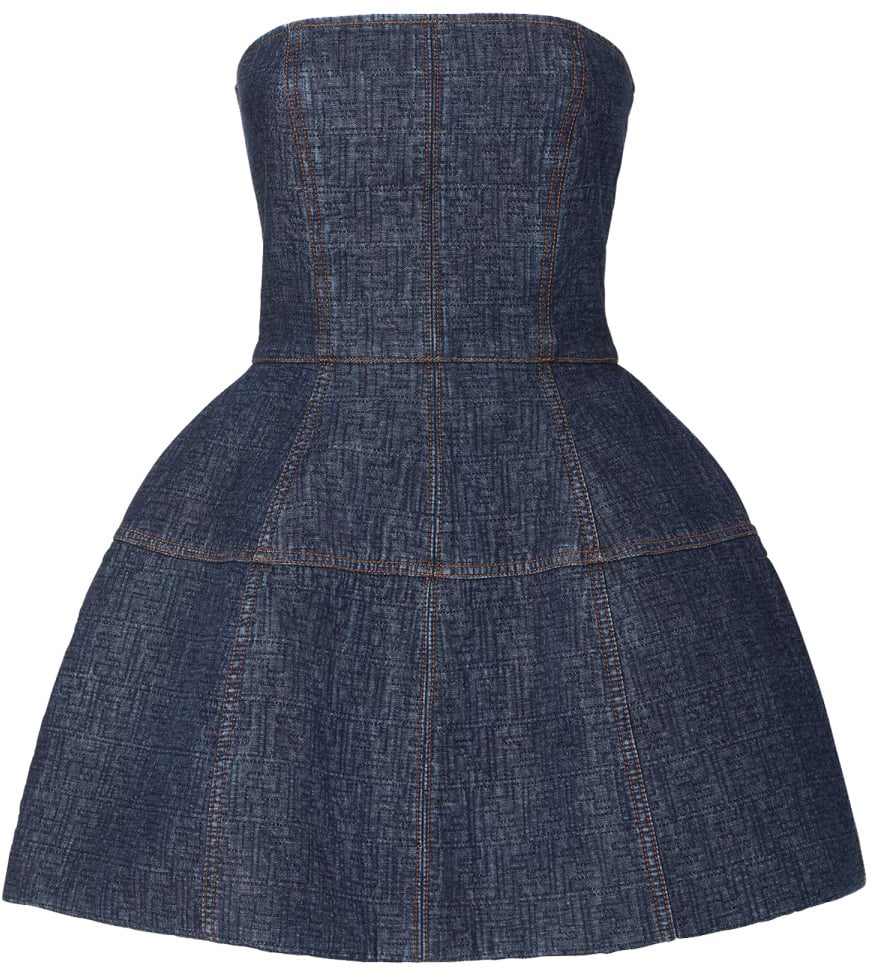 Fendi SHORT DENIM DRESS Blauw