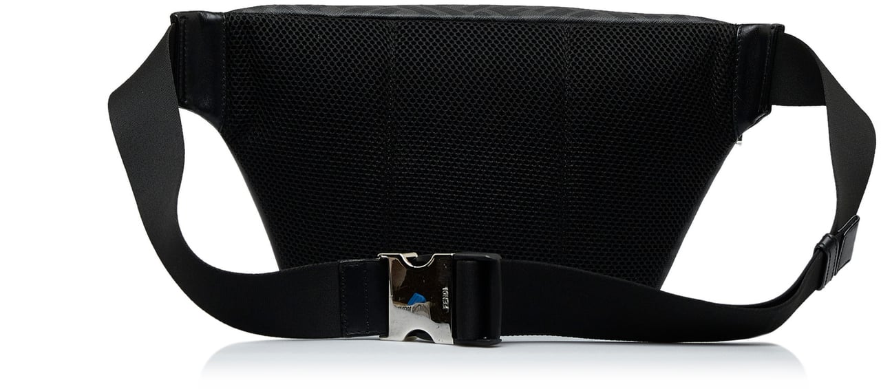 Fendi Zucca FF 1974 Diagonal Belt Bag Zwart