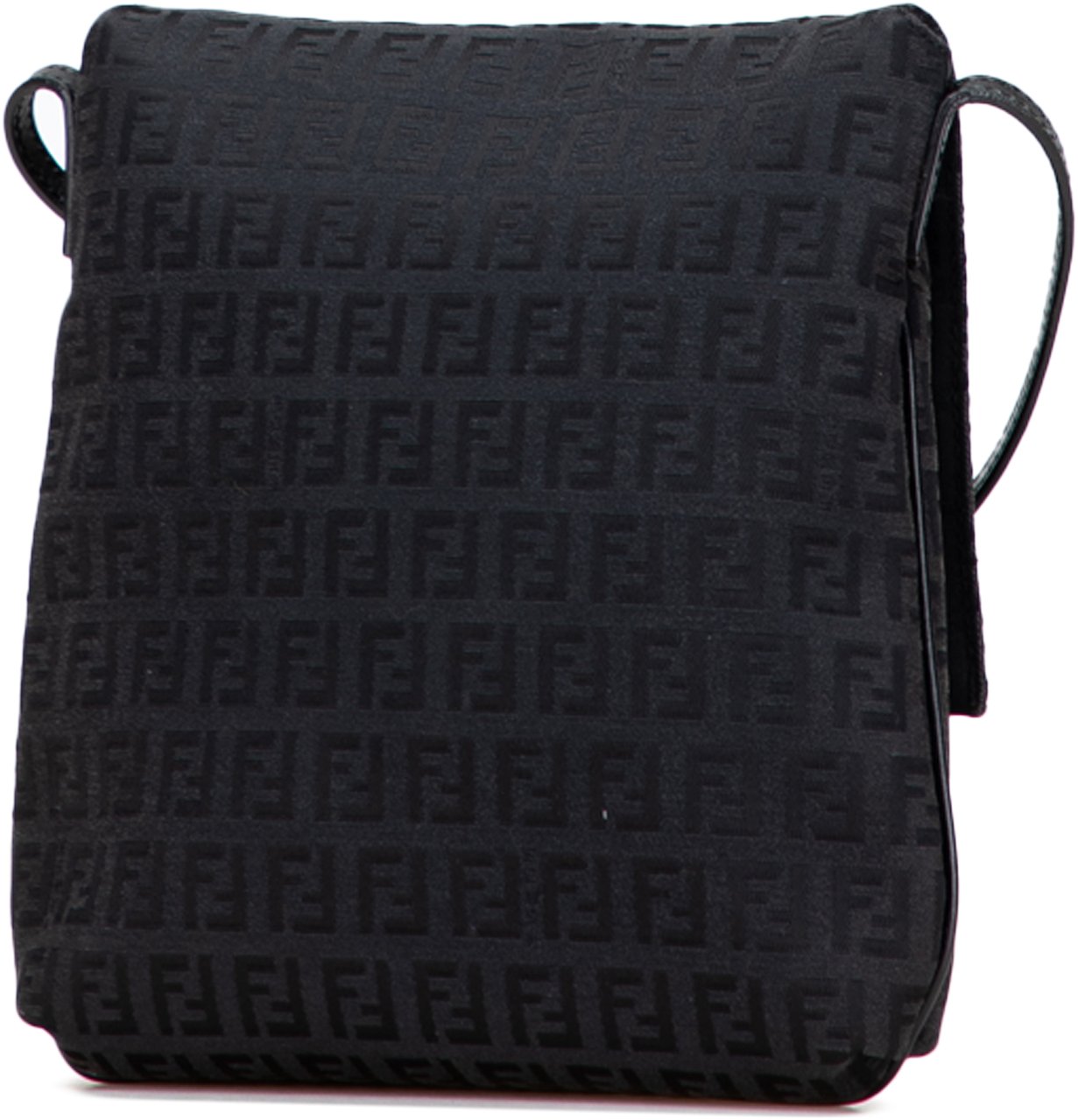Fendi Zucchino Canvas Crossbody Zwart