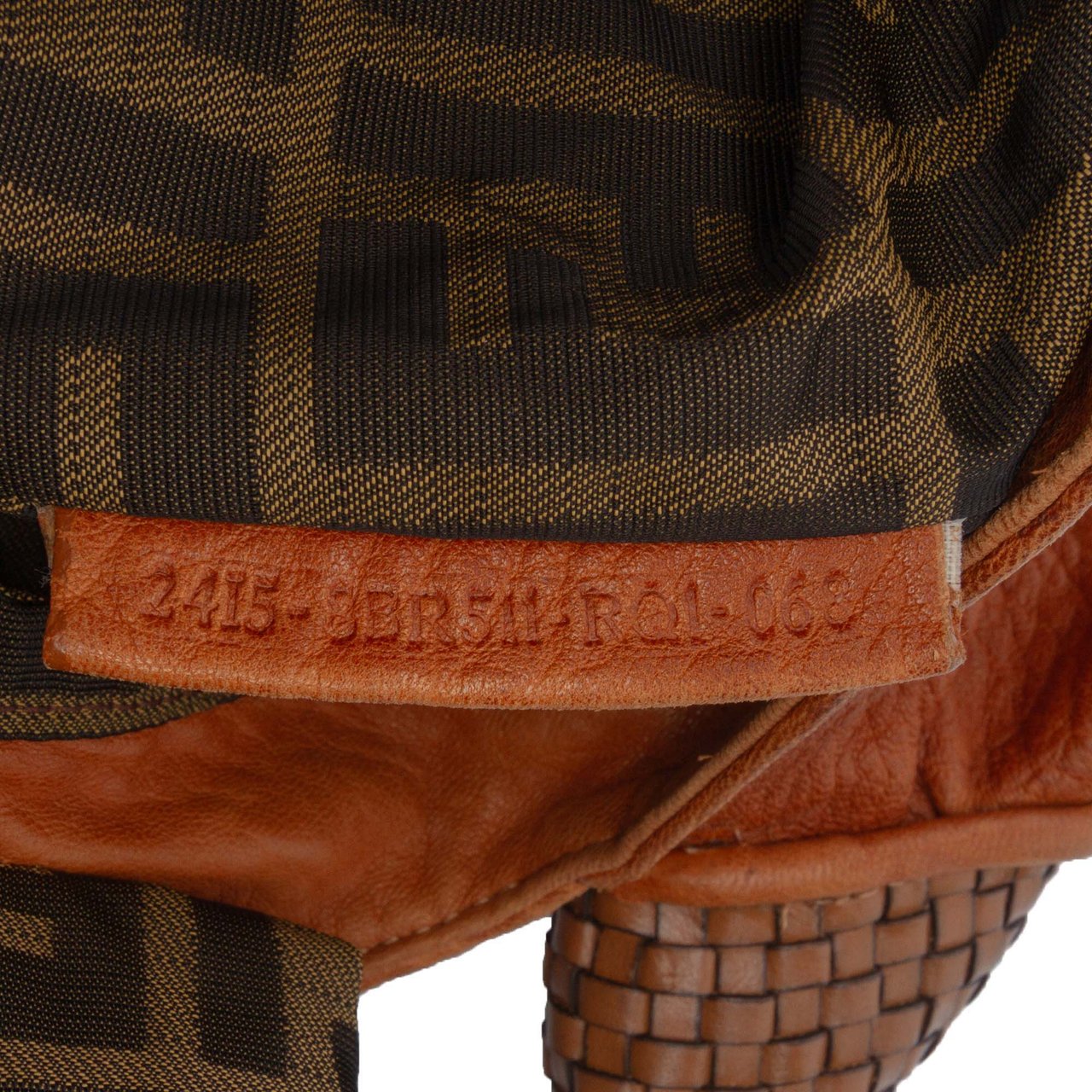 Fendi Large Leather Spy Handbag Bruin