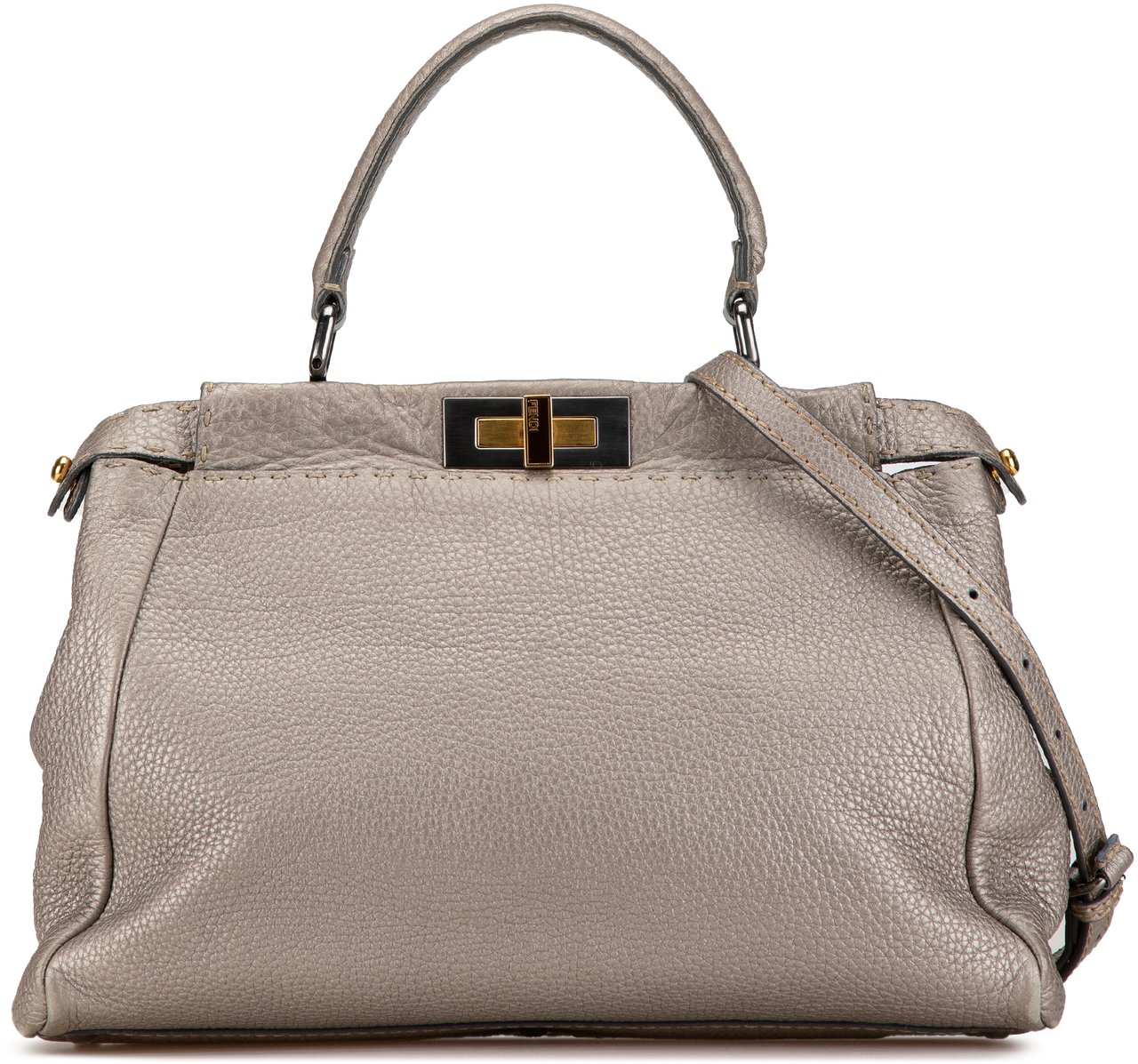 Fendi Medium Selleria Peekaboo Zilver