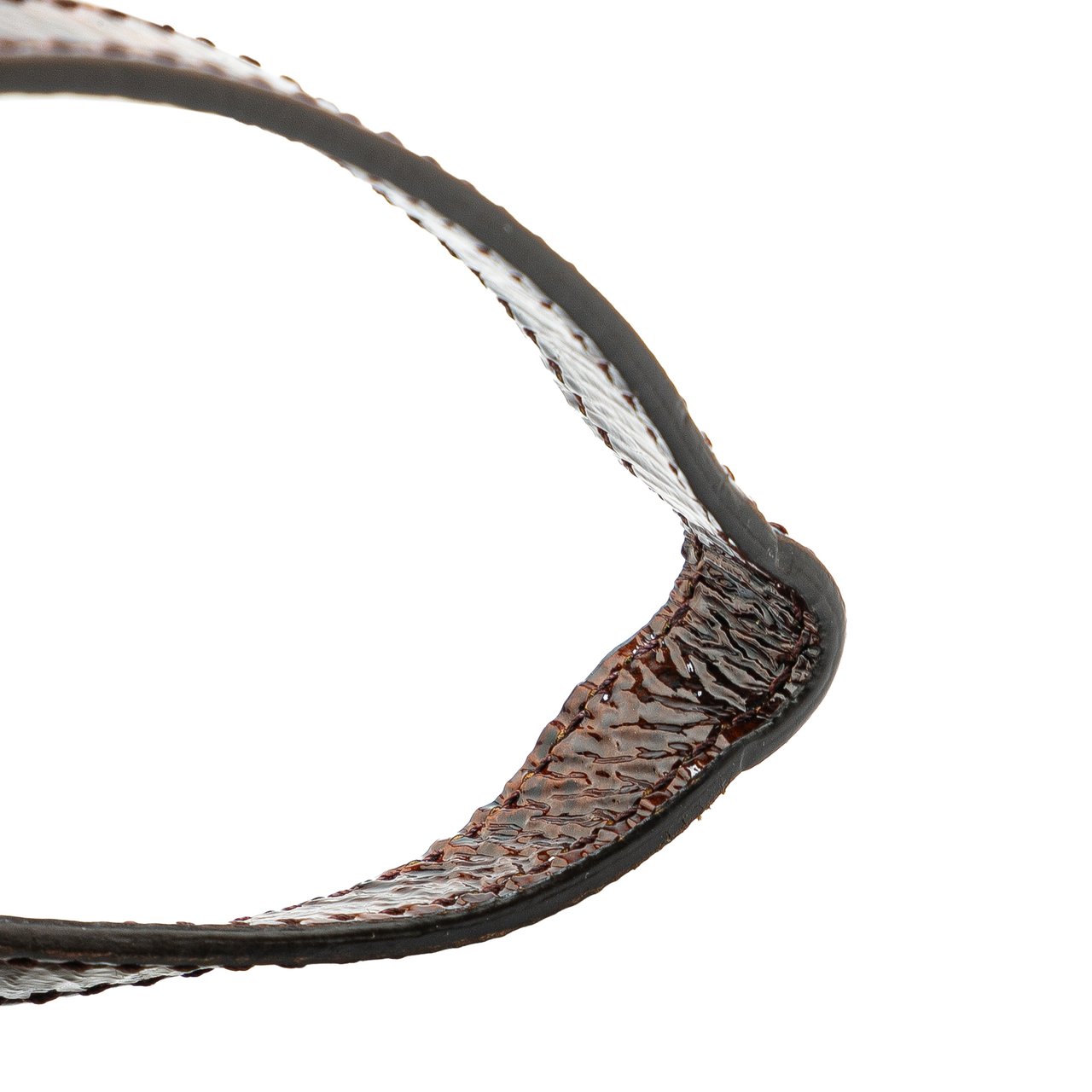 Fendi Leather Shoulder Strap Bruin