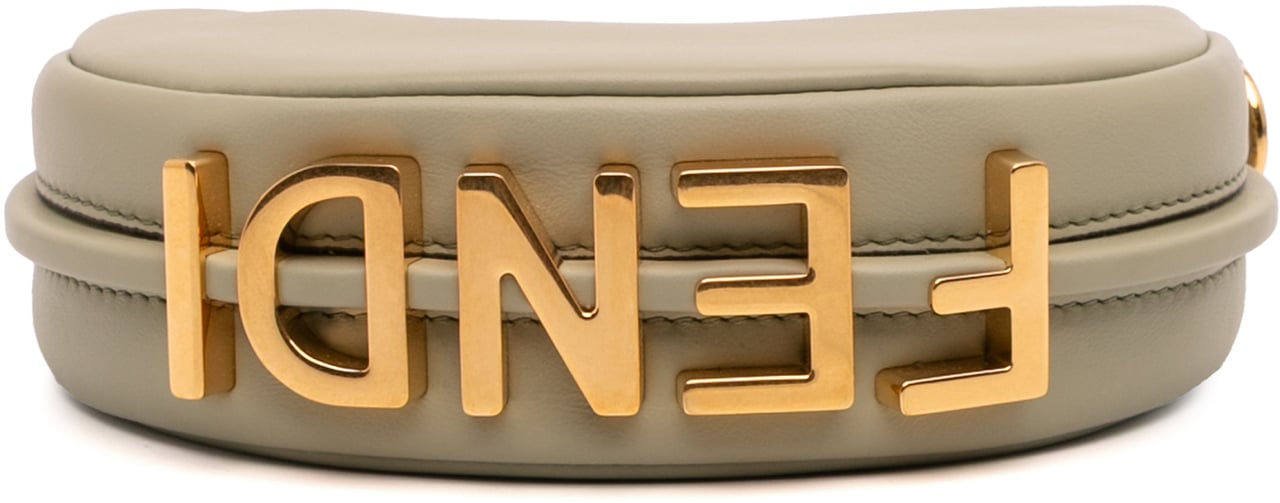 Fendi Nano Leather Fendigraphy Hobo Groen