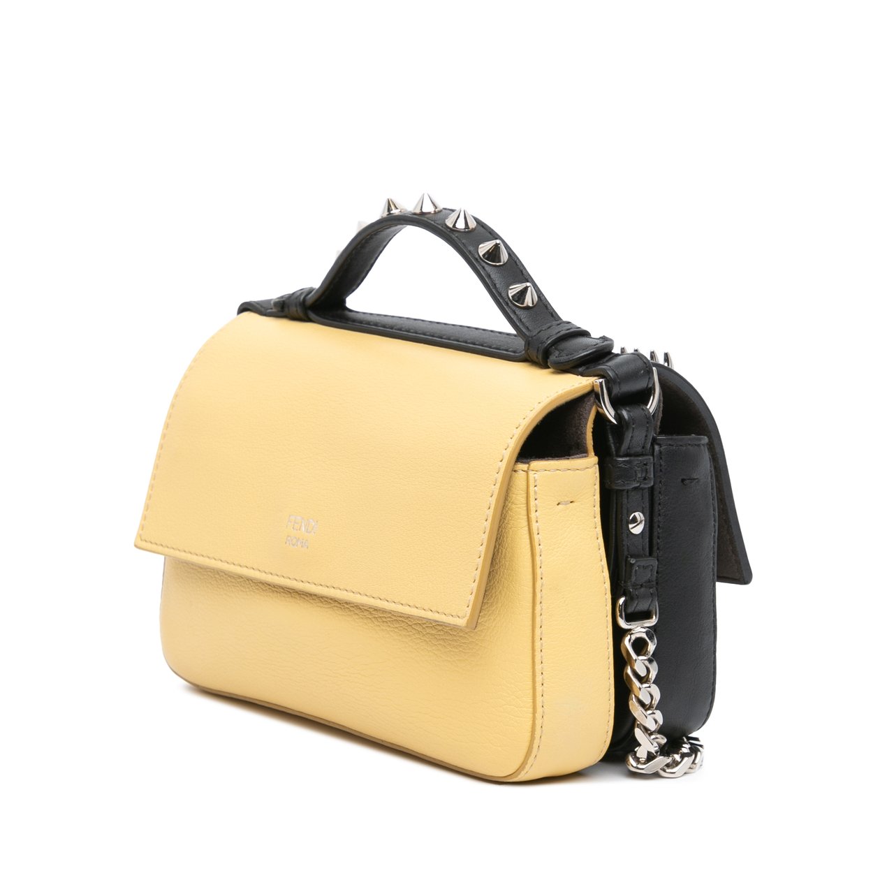 Fendi Micro Hypnoteyes Double Baguette Satchel Zwart