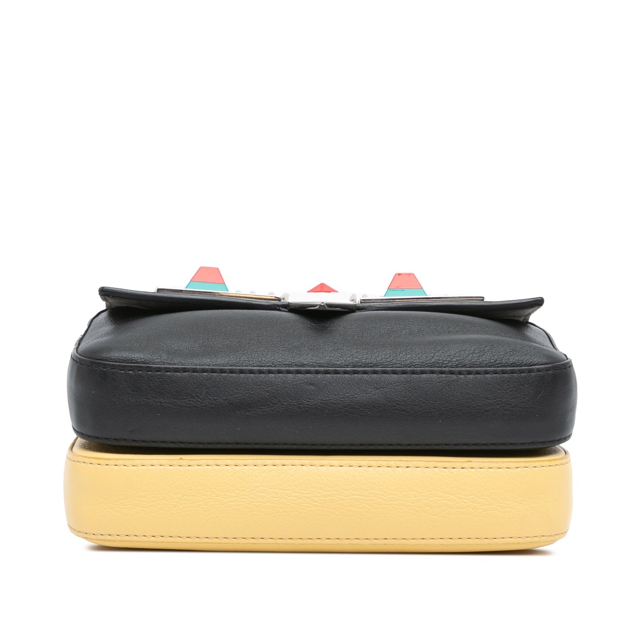 Fendi Micro Hypnoteyes Double Baguette Satchel Zwart