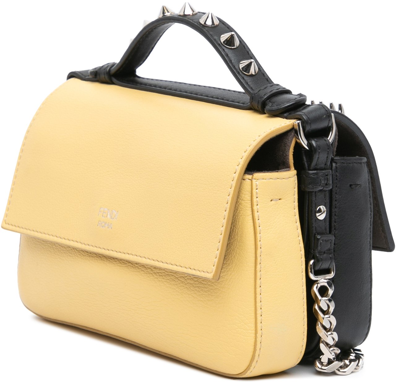 Fendi Micro Hypnoteyes Double Baguette Satchel Zwart