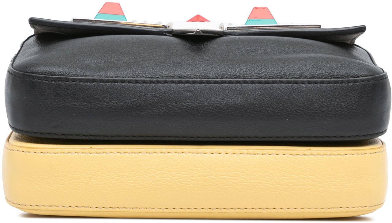 Fendi Micro Hypnoteyes Double Baguette Satchel Zwart