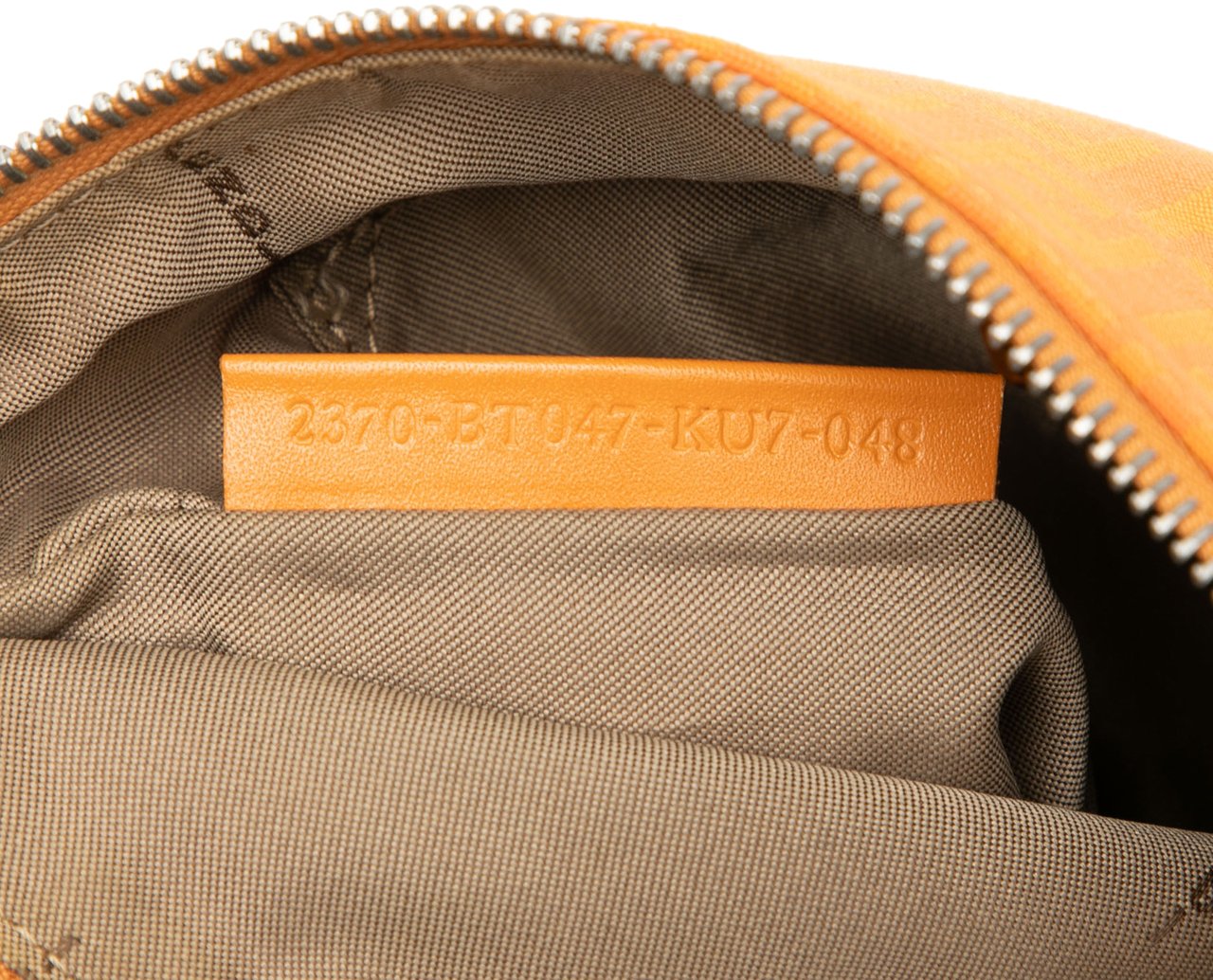 Fendi Zucchino Canvas Crossbody Oranje