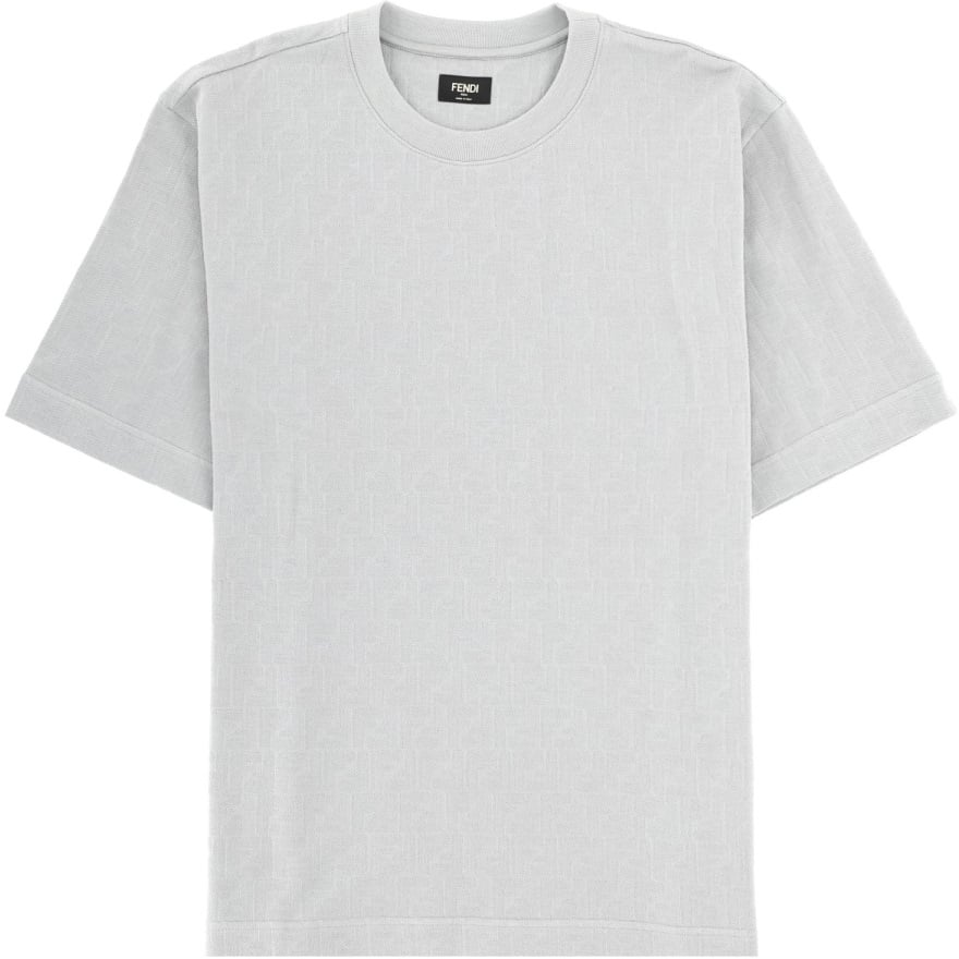 Fendi COTTON T-SHIRT Zilver