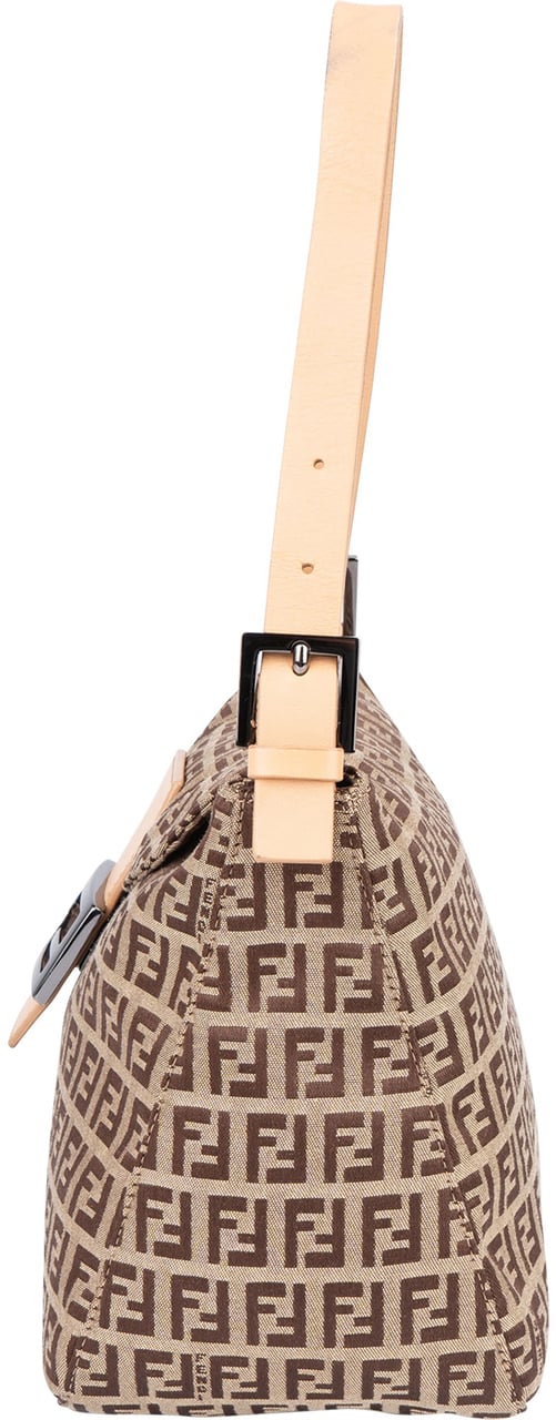 Fendi Fendi FF Monogram baguette Buckle Shoulder bag Bruin