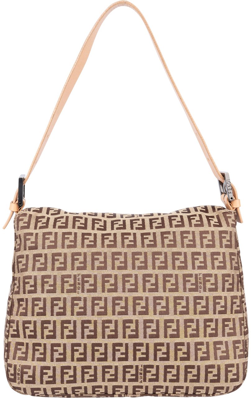 Fendi Fendi FF Monogram baguette Buckle Shoulder bag Bruin